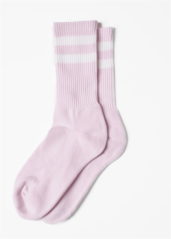 Klitmøller Collective Retro Cotton Sock GOTS - Rose/Cream